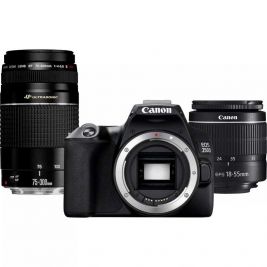 CANON DSLR EOS 250D 18-55 BK+75-300 - كاميرا رقمية 