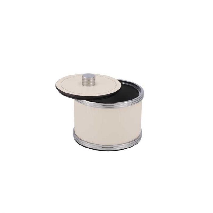 CAROL ROUND BOX DIAM. 11.5X H 8 CREAM - صندوق دائري | PINETTI - بينيتي CAROL ROUND BOX DIAM. 11.5X H 8 CREAM - صندوق دائري | PINETTI - بينيتي