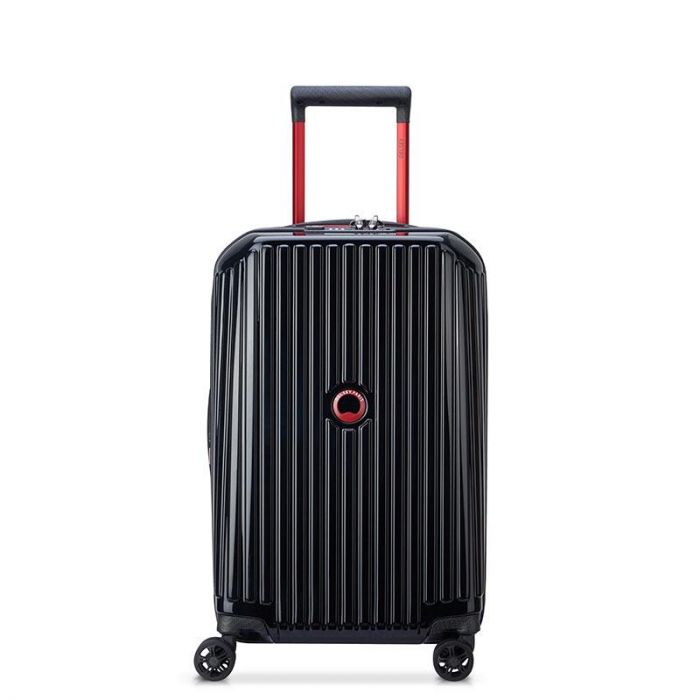 DELSEY SECURITIME ZIP H 4DW EXP TROL 55CM BLACK - ديلسي حقيبه بعجلات | DELSEY - دلسى