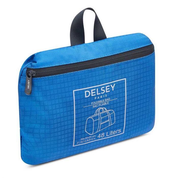 DELSEY NOMADE FOLDABLE DUFFLE BAG 55CM BLUE - حقائب اليد | DELSEY - دلسى DELSEY NOMADE FOLDABLE DUFFLE BAG 55CM BLUE - حقائب اليد | DELSEY - دلسى