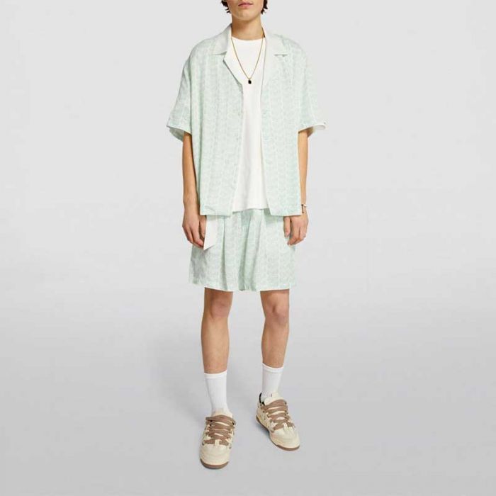 SHIRT CAPRI PATTERN - قميص سادة كم قصير | WHYAT - وايت SHIRT CAPRI PATTERN - قميص سادة كم قصير | WHYAT - وايت