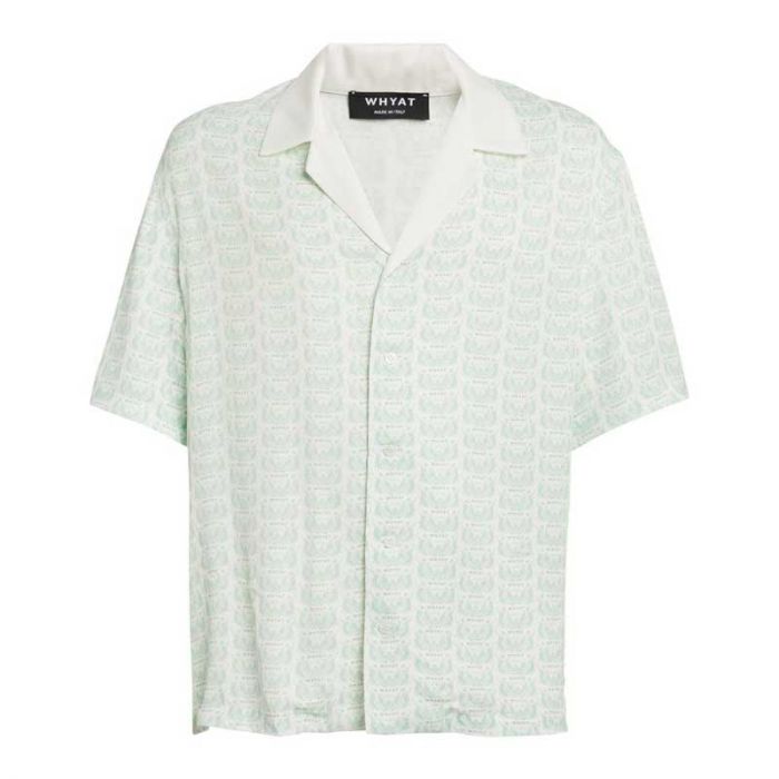 SHIRT CAPRI PATTERN - قميص سادة كم قصير | WHYAT - وايت SHIRT CAPRI PATTERN - قميص سادة كم قصير | WHYAT - وايت