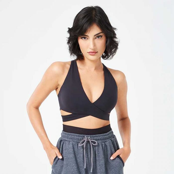 RETROGRADE CRISS CROSS BRA TOP - حمالة صدر رياضية | SQUATWOLF - سكوات ولف