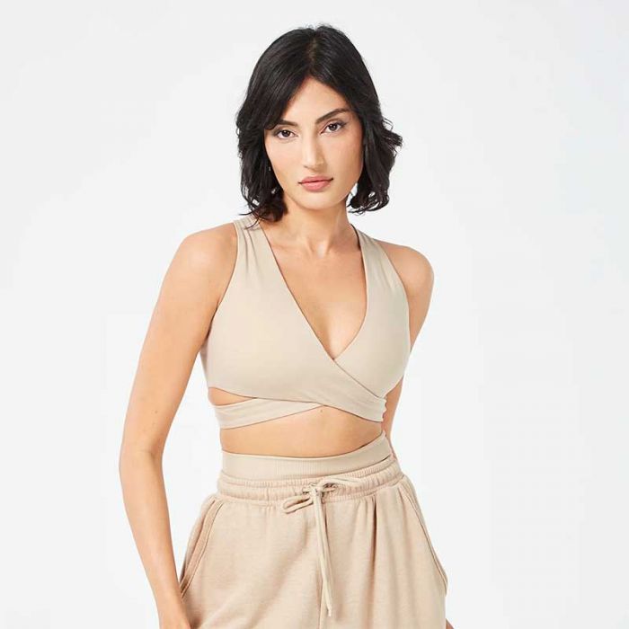 RETROGRADE CRISS CROSS BRA TOP - حمالة صدر رياضية | SQUATWOLF - سكوات ولف
