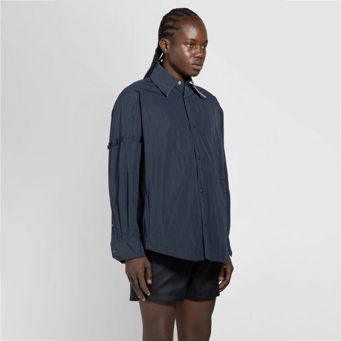 SNAP FRONT SHIRT JACKET - جاكيت غير رسمي | THOM BROWNE - توم براون SNAP FRONT SHIRT JACKET - جاكيت غير رسمي | THOM BROWNE - توم براون