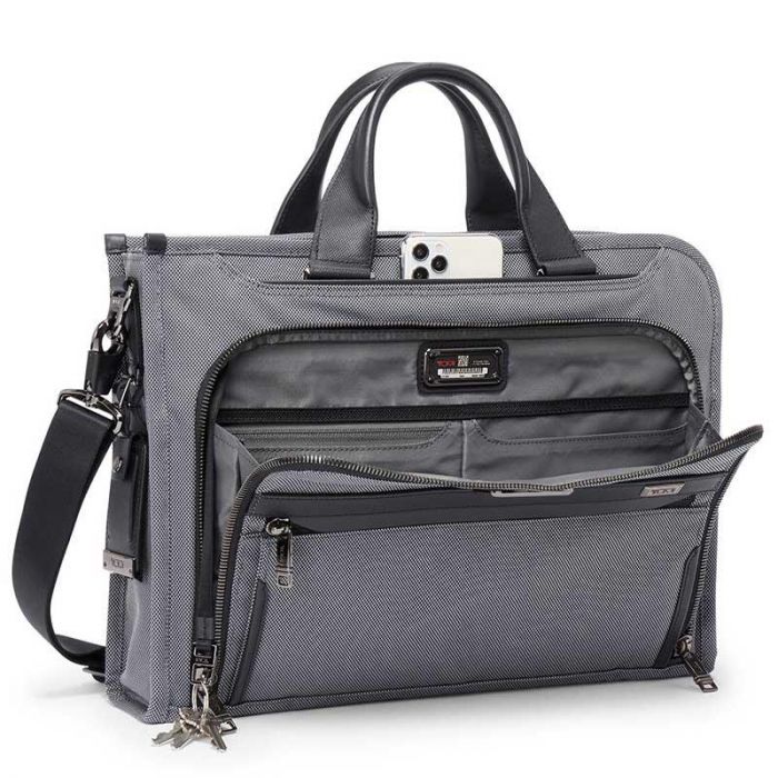 TUMI ALPHA SLIM DELUXE PORTFOLIO METEOR GREY GREY OS | TUMI - تومي TUMI ALPHA SLIM DELUXE PORTFOLIO METEOR GREY GREY OS | TUMI - تومي