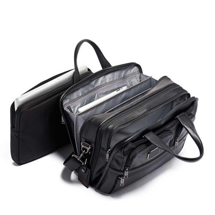 TUMI ALPHA EXP ORG LAPTOP BRIEF BLACK OS | TUMI - تومي TUMI ALPHA EXP ORG LAPTOP BRIEF BLACK OS | TUMI - تومي
