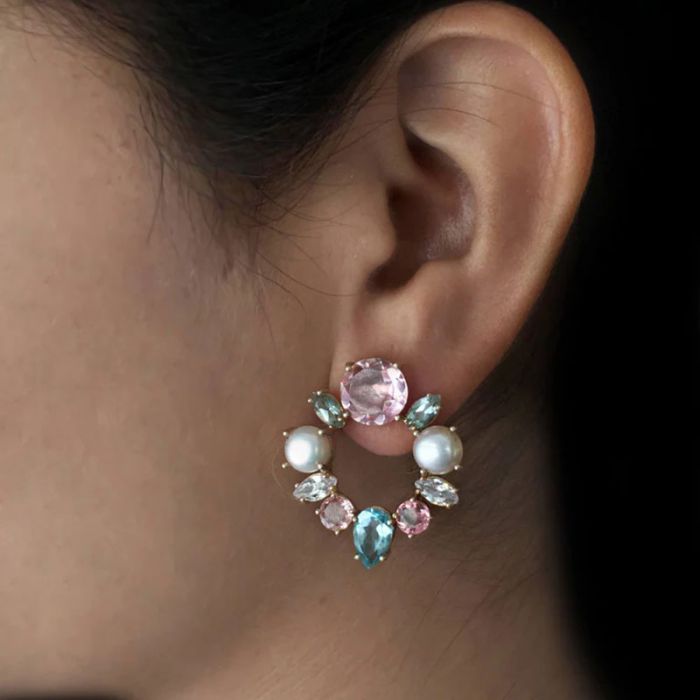 14K CANDY CABANA WREATH STUDS - أقراط | ATELIER MON - أتيلير مون 14K CANDY CABANA WREATH STUDS - أقراط | ATELIER MON - أتيلير مون