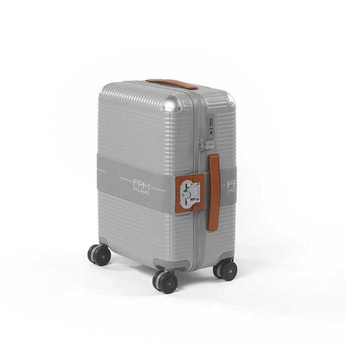 BANK ZIP DELUXE SPINNER 55 MPOLYCARBONATE : FABBRICA PELLETTERIE MILANO : GLACIER GREY : OS - أمتعة زي إتش | FPM - فبريكا بيليتيري ميلانو