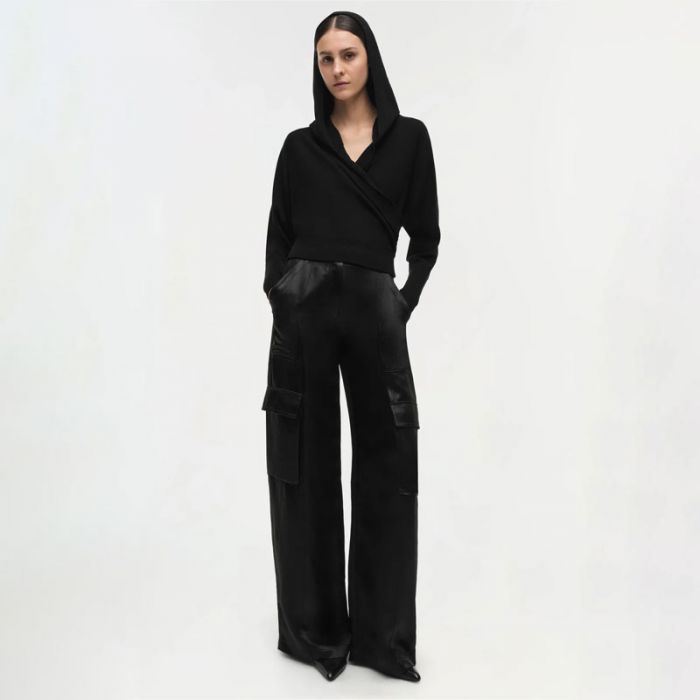 RILEY WRAP HOODIE - قميص | SIMKHAI - سيمخاي RILEY WRAP HOODIE - قميص | SIMKHAI - سيمخاي