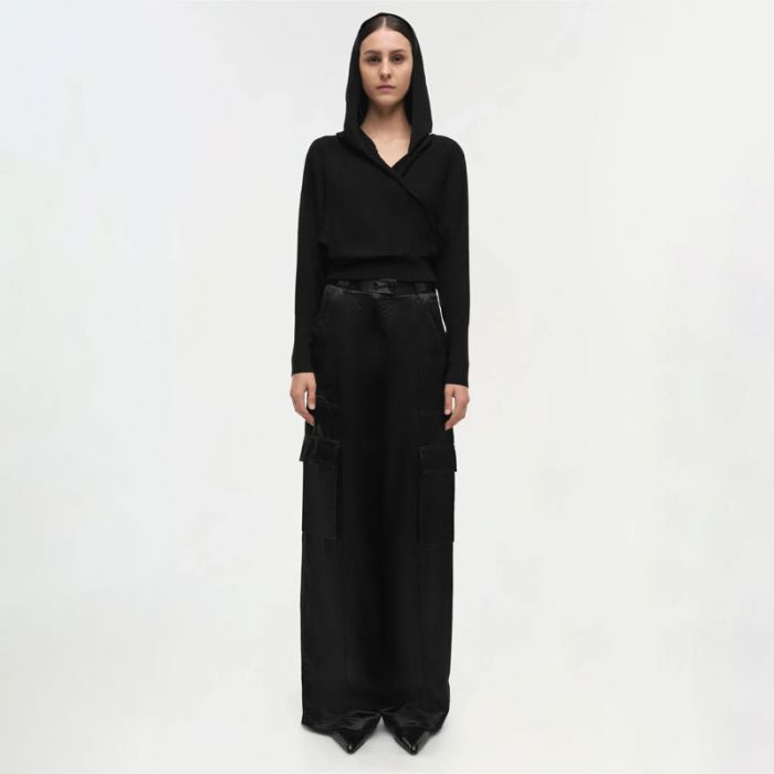 RILEY WRAP HOODIE - قميص | SIMKHAI - سيمخاي RILEY WRAP HOODIE - قميص | SIMKHAI - سيمخاي