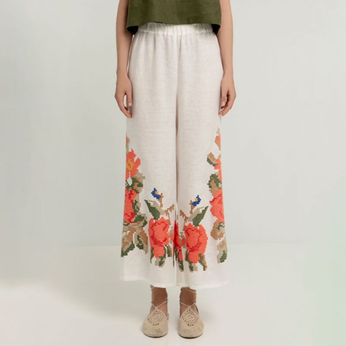 PANTS ROSE ELASTICATED WAIST - بنطلون | GREEK ARCHAIC KORI - غريك اركايك كوري PANTS ROSE ELASTICATED WAIST - بنطلون | GREEK ARCHAIC KORI - غريك اركايك كوري