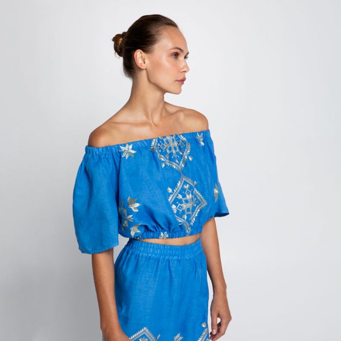 TOP LEFKADA STRAPLESS - توب | GREEK ARCHAIC KORI - غريك اركايك كوري TOP LEFKADA STRAPLESS - توب | GREEK ARCHAIC KORI - غريك اركايك كوري
