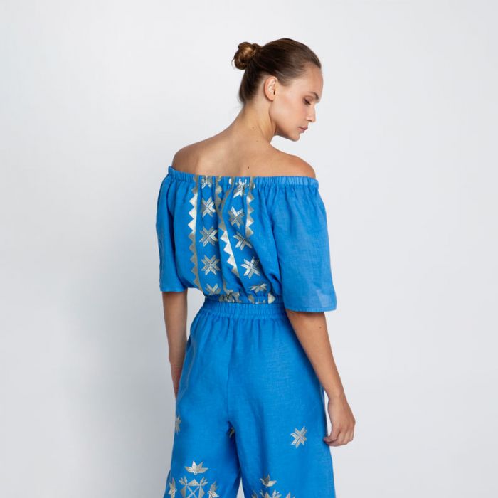 TOP LEFKADA STRAPLESS - توب | GREEK ARCHAIC KORI - غريك اركايك كوري TOP LEFKADA STRAPLESS - توب | GREEK ARCHAIC KORI - غريك اركايك كوري