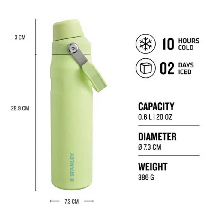 STANELY AeroLight ICE FLOW WATER BOTTLE FAST FLOW 0.6L/20 OZ CITRON - شفاطة قابلة للطي | STANLEY - ستانلي STANELY AeroLight ICE FLOW WATER BOTTLE FAST FLOW 0.6L/20 OZ CITRON - شفاطة قابلة للطي | STANLEY - ستانلي