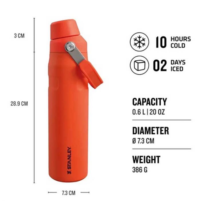 STANELY AEROLIGHT ICEFLOW WATER BOTTLE FAST SLOW 0.6L/2.0OZ TIGERLILY 10-12515-003 - شفاطة قابلة للطي | STANLEY - ستانلي STANELY AEROLIGHT ICEFLOW WATER BOTTLE FAST SLOW 0.6L/2.0OZ TIGERLILY 10-12515-003 - شفاطة قابلة للطي | STANLEY - ستانلي