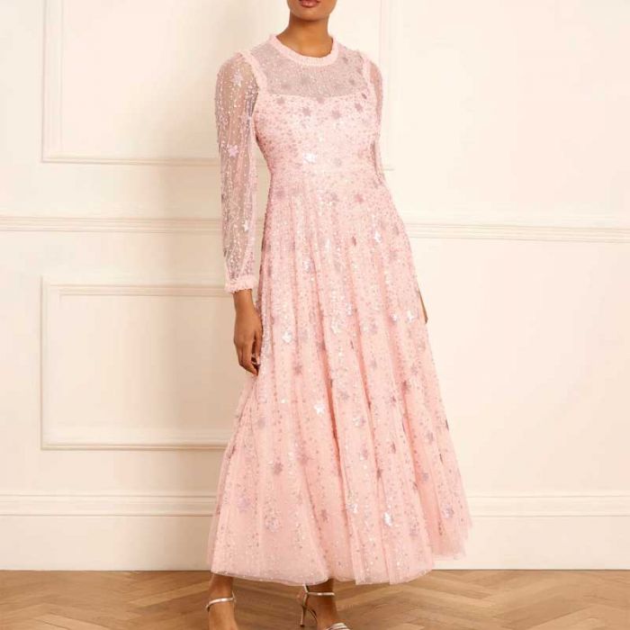 SHOOTING STARS LS ANKLE GOWN - فستان | NEEDLE & THREAD - نيدل & ثريد