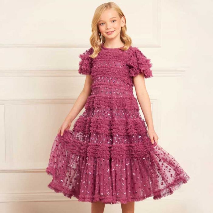 GIRL DRESS - فستان | NEEDLE & THREAD - نيدل & ثريد