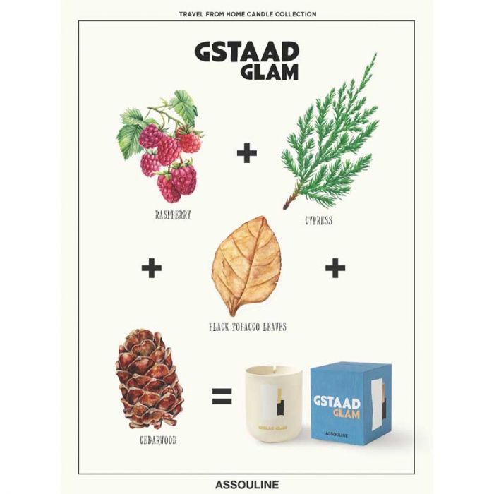 GSTAAD GLAM-TRAVEL FROM HOME SCENTED CANDLE: ASSOULINE - شمعة معطرة | ASSOULINE - ملاشيت GSTAAD GLAM-TRAVEL FROM HOME SCENTED CANDLE: ASSOULINE - شمعة معطرة | ASSOULINE - ملاشيت