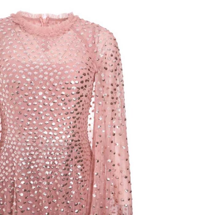 SCATTER DOT CAPE ANKLE GOWN - فستان | NEEDLE & THREAD - نيدل & ثريد SCATTER DOT CAPE ANKLE GOWN - فستان | NEEDLE & THREAD - نيدل & ثريد