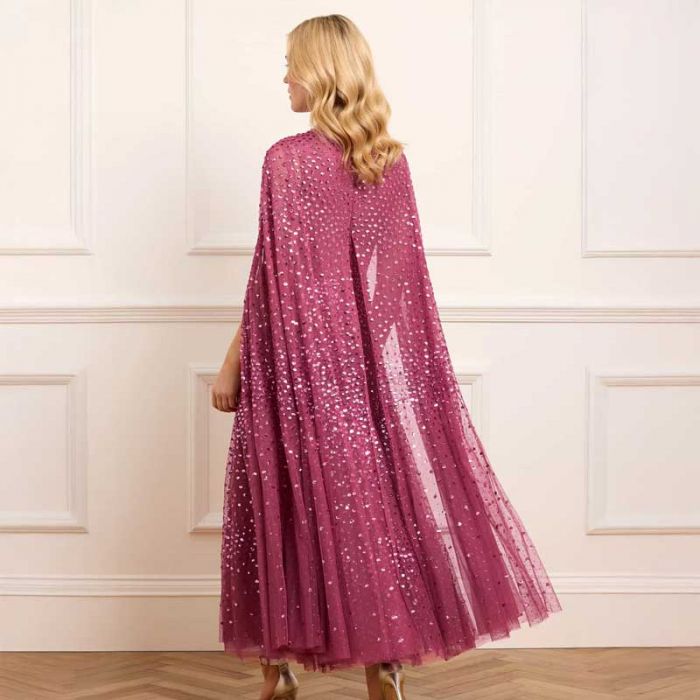 SCATTER DOT CAPE ANKLE GOWN - فستان | NEEDLE & THREAD - نيدل & ثريد SCATTER DOT CAPE ANKLE GOWN - فستان | NEEDLE & THREAD - نيدل & ثريد