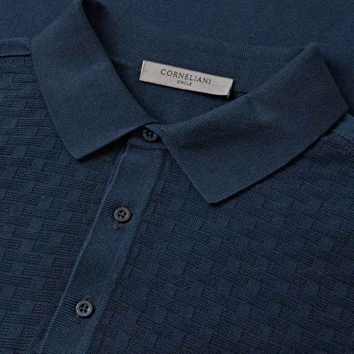 KNITTED POLO - بولو كم قصير | CORNELIANI - كورنيلياني KNITTED POLO - بولو كم قصير | CORNELIANI - كورنيلياني