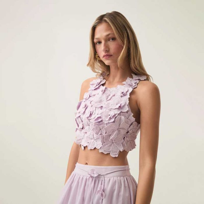 SPLENDOUR FLOWER SHELL TOP - توب | AJE - اي جي إي SPLENDOUR FLOWER SHELL TOP - توب | AJE - اي جي إي