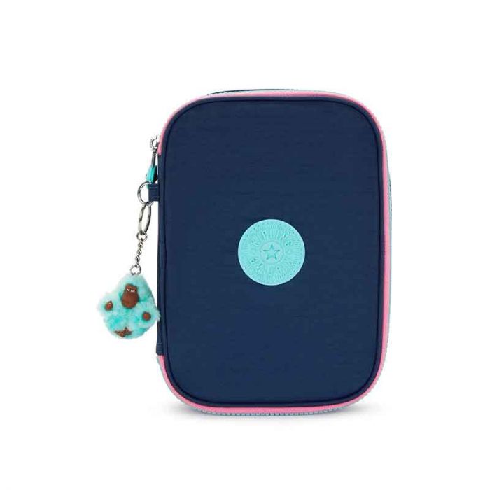100 PENS LARGE PENCASE : KIPLING : RESORT NAVY : OS - ديلسي حقيبة صغيرة محمولة باليد | KIPLING - كيبلينج