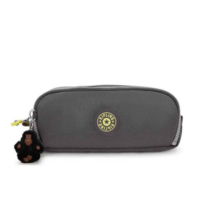 GITROY LARGE PENCASE : KIPLING : BACK TO GREY : OS - ديلسي حقيبة صغيرة محمولة باليد | KIPLING - كيبلينج