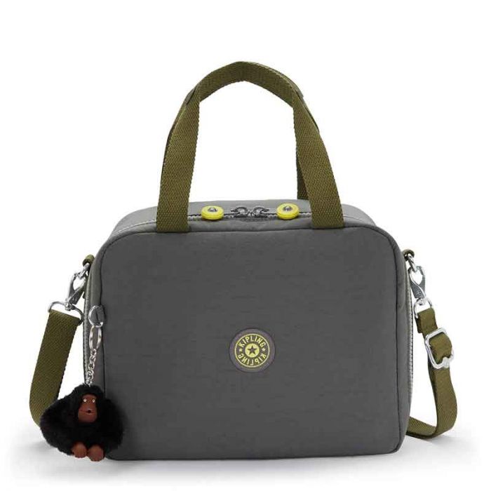 MIYO LARGE LUNCHBAG : KIPLING : BACK TO GREY : OS - ديلسي حقيبة صغيرة محمولة باليد | KIPLING - كيبلينج