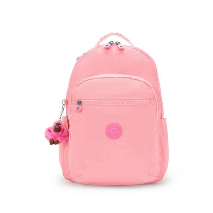 SEOUL LARGE BACKPACK : KIPLING : CORAL SEA : OS - شنطة ظهر | KIPLING - كيبلينج