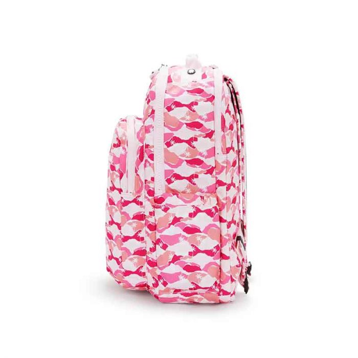 SEOUL LAP LARGE BACKPACK : KIPLING : PINK PALM : OS - شنطة ظهر | KIPLING - كيبلينج SEOUL LAP LARGE BACKPACK : KIPLING : PINK PALM : OS - شنطة ظهر | KIPLING - كيبلينج