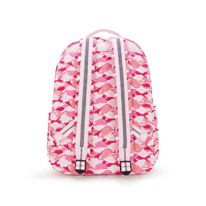 SEOUL LAP LARGE BACKPACK : KIPLING : PINK PALM : OS - شنطة ظهر | KIPLING - كيبلينج SEOUL LAP LARGE BACKPACK : KIPLING : PINK PALM : OS - شنطة ظهر | KIPLING - كيبلينج