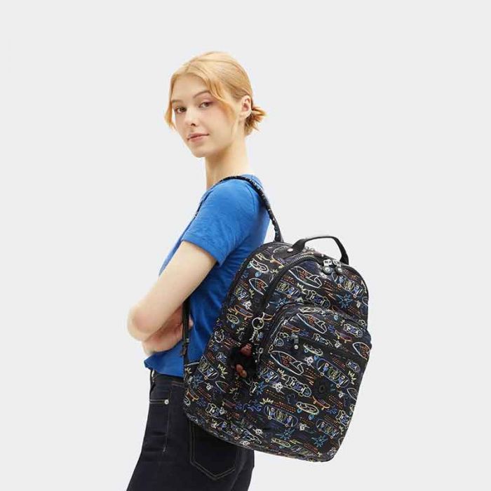 SEOUL LAP LARGE BACKPACK : KIPLING : NEON SKATE : OS - شنطة ظهر | KIPLING - كيبلينج SEOUL LAP LARGE BACKPACK : KIPLING : NEON SKATE : OS - شنطة ظهر | KIPLING - كيبلينج