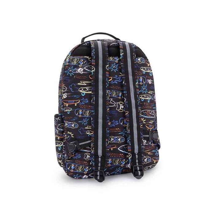 SEOUL LAP LARGE BACKPACK : KIPLING : NEON SKATE : OS - شنطة ظهر | KIPLING - كيبلينج SEOUL LAP LARGE BACKPACK : KIPLING : NEON SKATE : OS - شنطة ظهر | KIPLING - كيبلينج