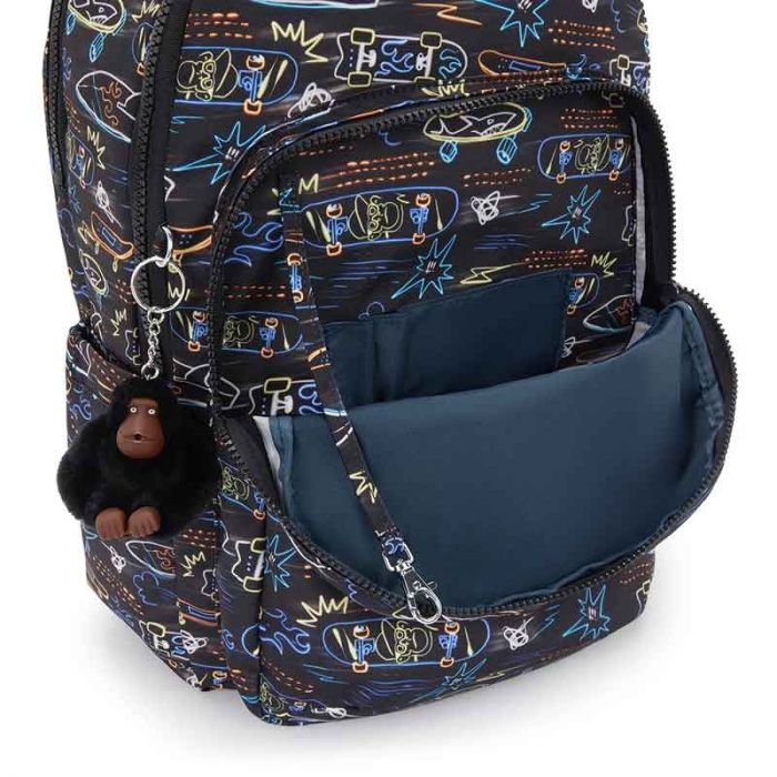 SEOUL LAP LARGE BACKPACK : KIPLING : NEON SKATE : OS - شنطة ظهر | KIPLING - كيبلينج SEOUL LAP LARGE BACKPACK : KIPLING : NEON SKATE : OS - شنطة ظهر | KIPLING - كيبلينج
