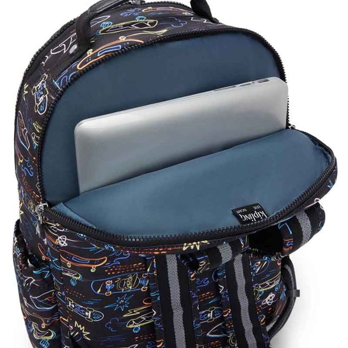 SEOUL LAP LARGE BACKPACK : KIPLING : NEON SKATE : OS - شنطة ظهر | KIPLING - كيبلينج SEOUL LAP LARGE BACKPACK : KIPLING : NEON SKATE : OS - شنطة ظهر | KIPLING - كيبلينج