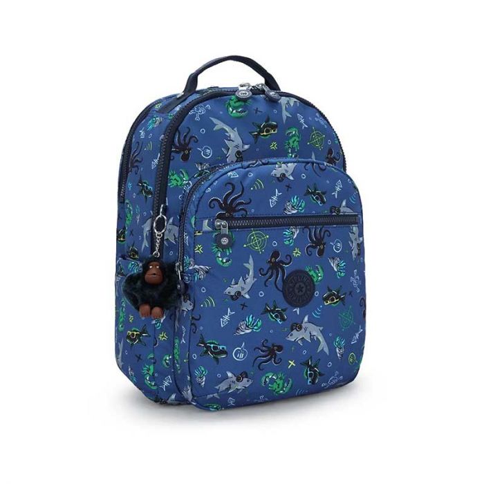 SEOUL LAP LARGE BACKPACK : KIPLING : UNDERSEA PARTY : OS - شنطة ظهر | KIPLING - كيبلينج SEOUL LAP LARGE BACKPACK : KIPLING : UNDERSEA PARTY : OS - شنطة ظهر | KIPLING - كيبلينج