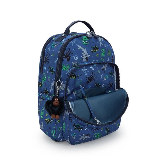 SEOUL LAP LARGE BACKPACK : KIPLING : UNDERSEA PARTY : OS - شنطة ظهر | KIPLING - كيبلينج SEOUL LAP LARGE BACKPACK : KIPLING : UNDERSEA PARTY : OS - شنطة ظهر | KIPLING - كيبلينج
