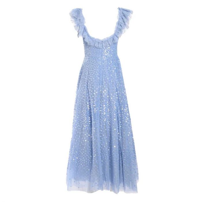 SCATTER DOT RUFFLE ANKLE GOWN - فستان | NEEDLE & THREAD - نيدل & ثريد SCATTER DOT RUFFLE ANKLE GOWN - فستان | NEEDLE & THREAD - نيدل & ثريد