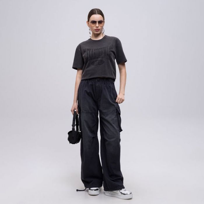 TURNED DOWN ELASTIC CARGO PANT - بنطلونات | ALEXANDER WANG - الكسندر وانغ TURNED DOWN ELASTIC CARGO PANT - بنطلونات | ALEXANDER WANG - الكسندر وانغ