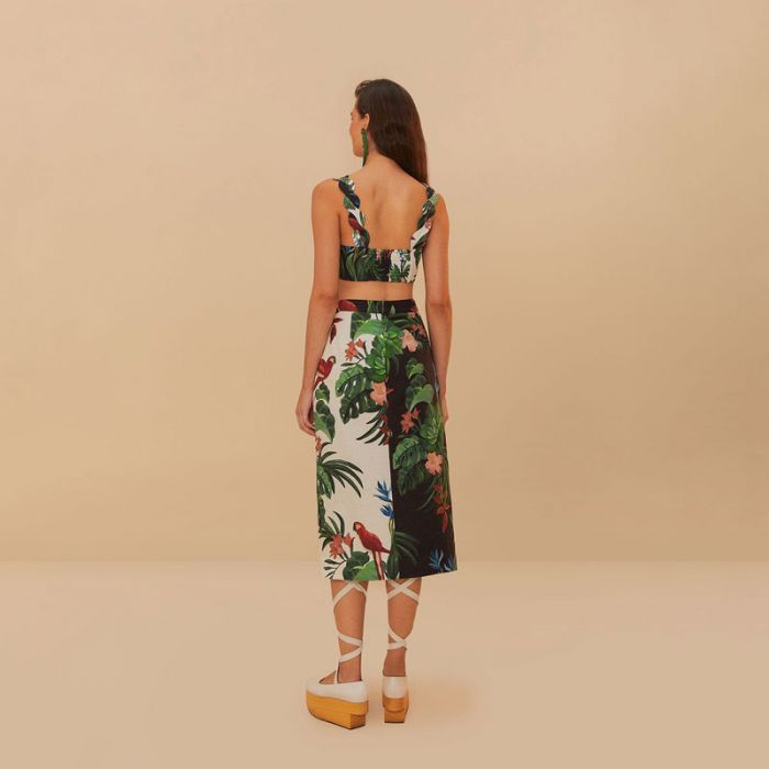MIDI SKIRT - تنورة | FARM RIO - فارم ريو MIDI SKIRT - تنورة | FARM RIO - فارم ريو