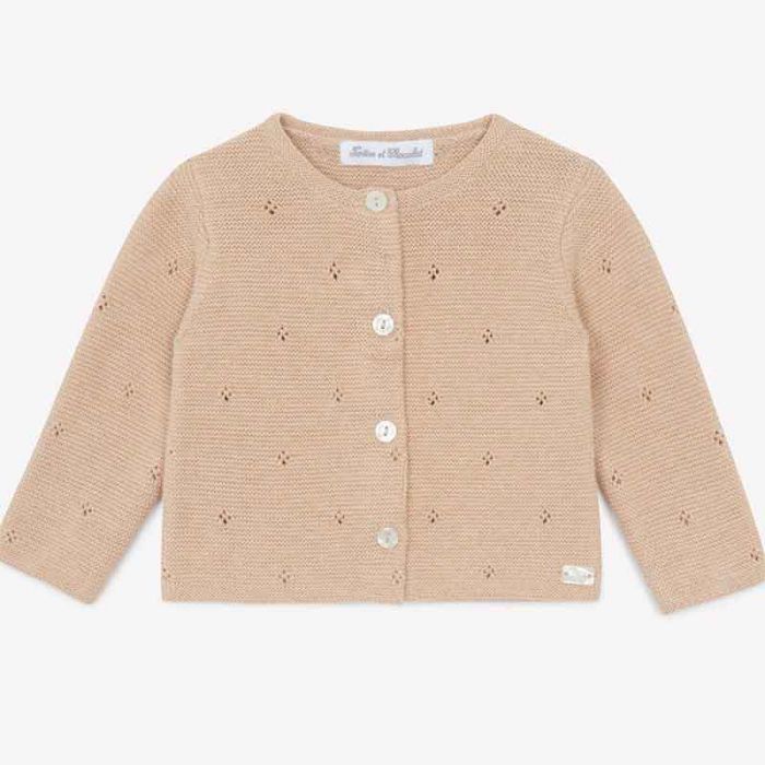 NEWBORN CARDIGAN - جاكيت صوف | TARTINE ET CHOCOLAT - تارتين إي شوكولا