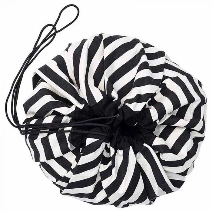 PLAYMAT AND STORAGE BAG STRIPES BLACK - حقائب | PLAY AND GO - بلاي اند جو