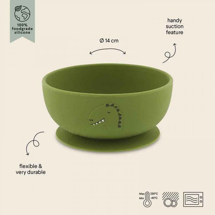 SILICONE BOWL WITH SUCTION MR. DINO - إكسسوارات | TRIXIE - تريكسي SILICONE BOWL WITH SUCTION MR. DINO - إكسسوارات | TRIXIE - تريكسي