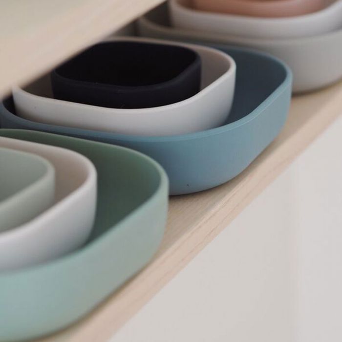 BEABA SILICONE 3 PIECE NESTING BOWL SET NIGHT BLUE COTTON BALTIC BLUE - إكسسوارات | BEABA - بيابا BEABA SILICONE 3 PIECE NESTING BOWL SET NIGHT BLUE COTTON BALTIC BLUE - إكسسوارات | BEABA - بيابا