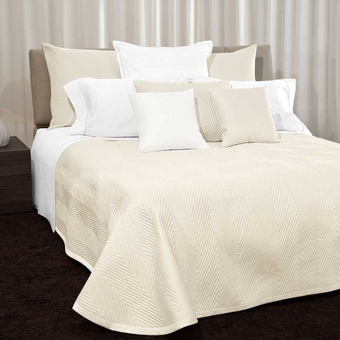 DOUBLE RGB SET SUPER KING 7PCS 260X240 IVORY/TAUPE: SIGNORIA - غطاء لحاف | SIGNORIA - سينيوريا