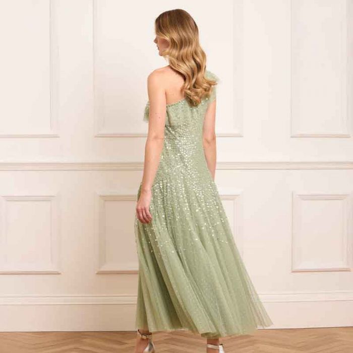 DAPPLED SEQUIN ONE-SHOULDER ANKLE GOWN - فستان | NEEDLE & THREAD - نيدل & ثريد DAPPLED SEQUIN ONE-SHOULDER ANKLE GOWN - فستان | NEEDLE & THREAD - نيدل & ثريد