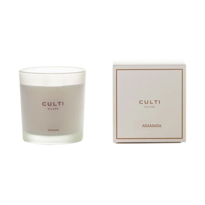 CANDLE SILKSCREENED SATIN GLASS ARAMARA 550G: CULTI MILANO - شمعة معطرة | CULTI MILANO - كالتي ميلانو CANDLE SILKSCREENED SATIN GLASS ARAMARA 550G: CULTI MILANO - شمعة معطرة | CULTI MILANO - كالتي ميلانو