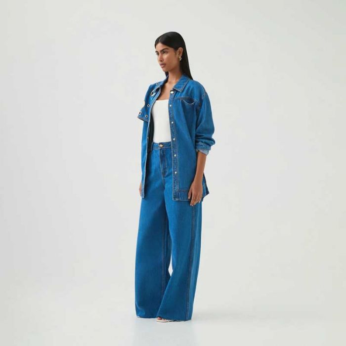 OUTLINE DENIM JEANS - جينز | AJE - اي جي إي OUTLINE DENIM JEANS - جينز | AJE - اي جي إي